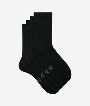 2er-Pack schwarze Herrensocken aus Viskose – DIM Bambus