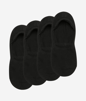 2er-Pack schwarze Herren-Füßlinge aus Baumwolle - Basic Cotton