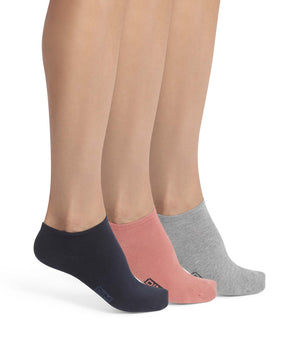 3er-Pack Herren-Socken aus Baumwolle Marine Rose Dim