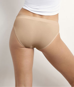 2er-Pack nahtlose Slips aus Mikrofaser nude – Pockets EcoDIM