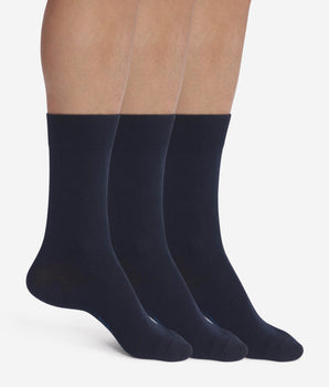 Packung mit 3 Paar Herrensocken aus Navy Blue Dim Cotton