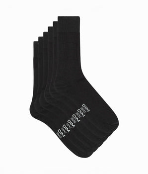 3er-Pack Herrensocken aus Baumwolle schwarz - Basic Cotton