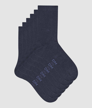 3er-Pack Damensocken aus Baumwolle marineblau - Basic Cotton