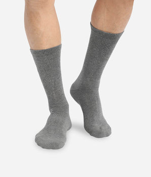 2er-Pack graue Herren-Outdoor-Socken