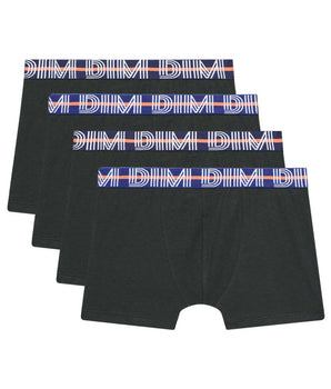 4er-Pack Jungen-Boxershorts aus Stretch-Baumwolle mit kontrastierendem Gürtel Black EcoDim