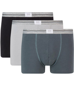 3er-Pack Boxershorts aus robuster Stretch-Baumwolle schwarz/grau - Ultra Resist