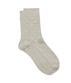 Beigefarbene Damensocken aus Viskose und Baumwolle - Cotton Style