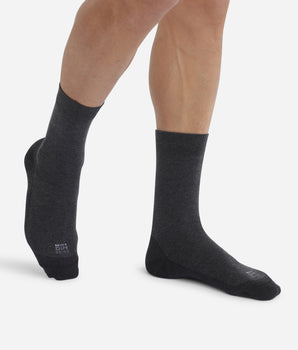 2er-Pack extra-haltbare Herrensocken in Anthrazit meliert - Ultra Resist