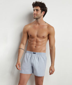 Hellblaue weite Boxershorts - DIM Collection