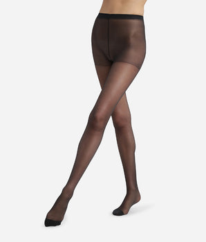 Transparente Strumpfhose 20D mit Anti-Laufmaschen-Technologie in Schwarz - Ultra Resist