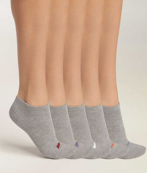 5er-Pack Socken aus hellgrauer Baumwolle – EcoDIM