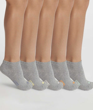 5er-Pack Unisex-Socken aus grauer Baumwolle – EcoDIM