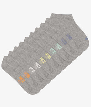 5er-Pack Unisex-Socken aus grauer Baumwolle – EcoDIM