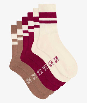 3er-Pack Socken aus Baumwolle Café – EcoDIM Sport