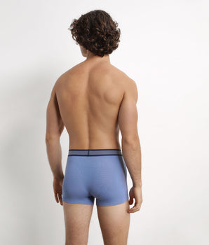 Blau Maya Piqué Boxershorts aus Modal-Baumwolle - DIM Smart 