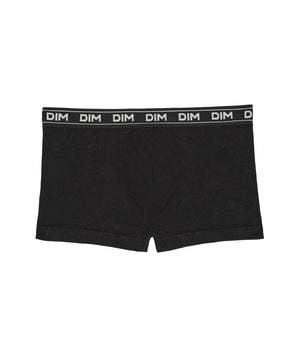 Schwarze Jungen-Boxershorts aus weichem Rippstrick - Icons