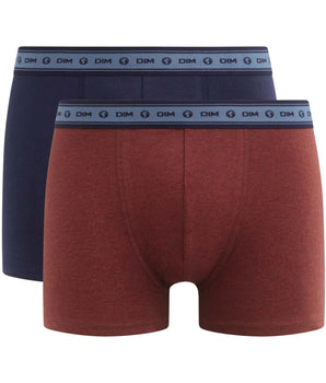 2er-Pack Herren-Boxershorts Rot Blau aus Bio-Baumwolle Dim Good