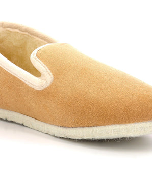 Beige Damen Slip-ons