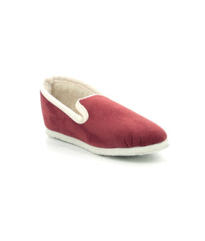 Dunkelrote Damen Slip-ons