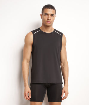 Sport-Tanktop für Herren aus atmungsaktivem Material Black Dim Move