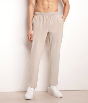 Chino-Sporthose für Herren aus Stretch-Jersey Beige Dim Move