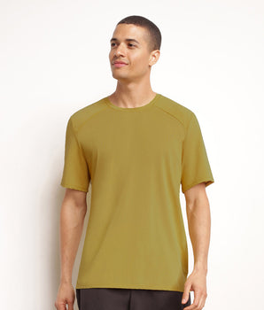 Herren-Sport-T-Shirt aus atmungsaktivem Olive Dim Move-Stoff