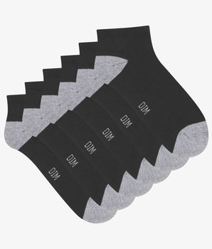 3er–Pack schwarze/graue Socken aus Baumwolle – EcoDIM Sport