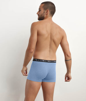 2er-Pack Boxershorts aus Stretch-Baumwolle zartblau/dunkelgrau